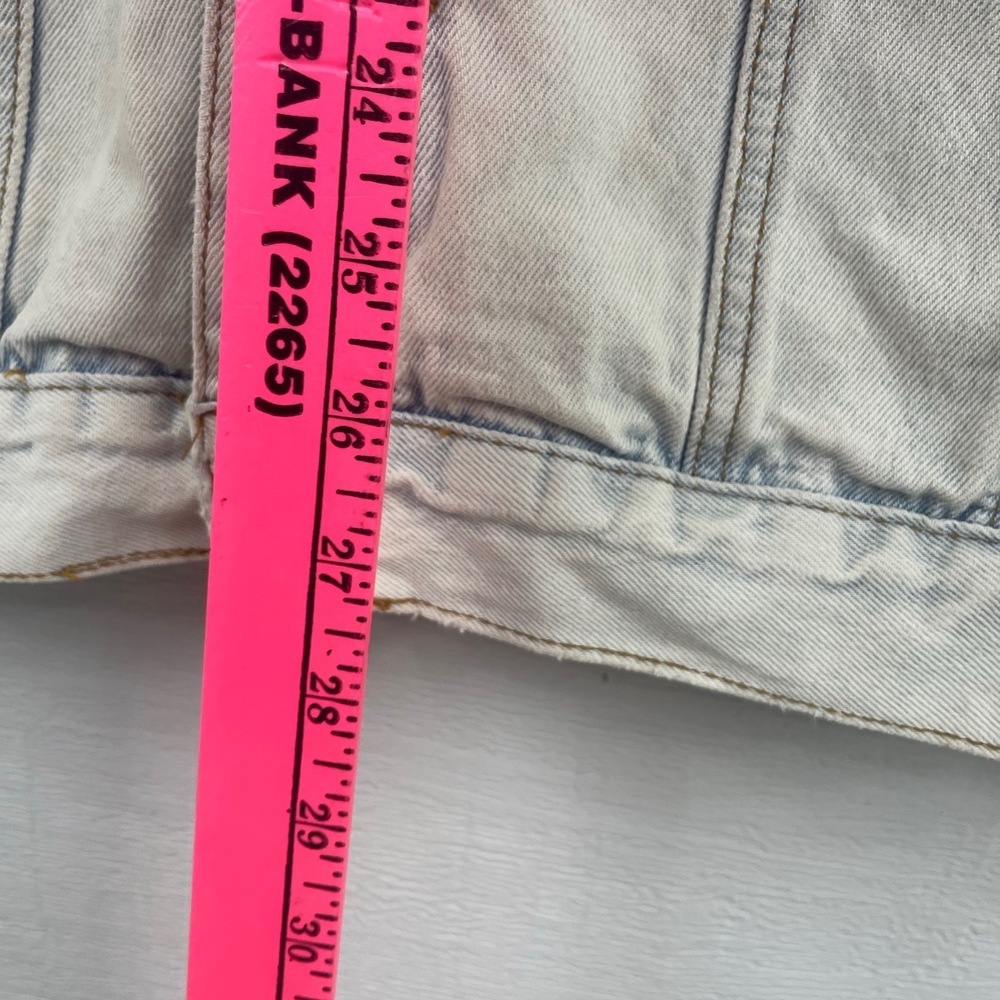 Brooklyn Cloth Denim Jacket Distressed Light Wash Button Front XL‎ trucker - Picture 8 of 16